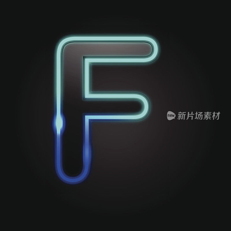 发光字体- F